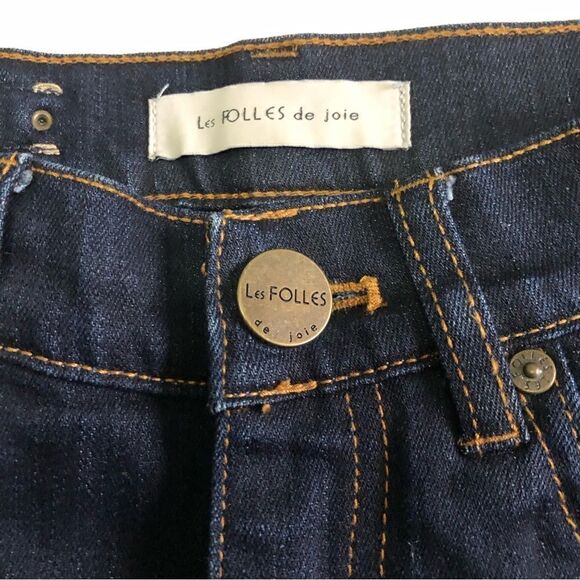 Les Folles de Joie Bootcut Jeans Sz 24 - Picture 2 of 6